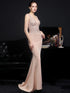Sexy Elegant Luxury Wedding Evening Long Dresses for Women Rhinestone Prom Party Dresses Summer Dress